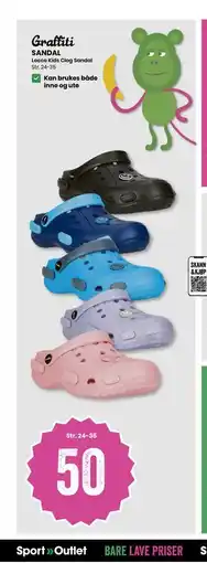 Sport Outlet Graffiti SANDAL tilbud