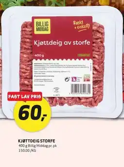 Bunnpris KJØTTDEIG STORFE tilbud