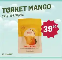 Holdbart TØRKET MANGO tilbud