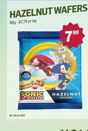 Holdbart HAZELNUT WAFERS tilbud