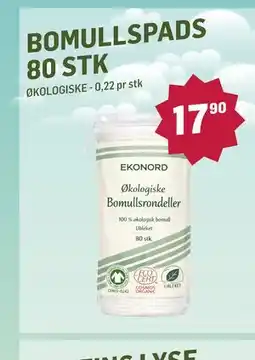 Holdbart BOMULLSPADS 80 STK tilbud