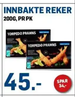 Price Lagerbutikk Innbakte reker tilbud