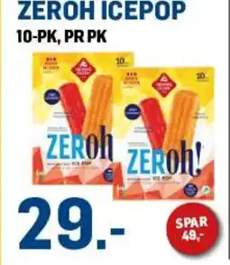 Price Lagerbutikk Zeroh icepop tilbud