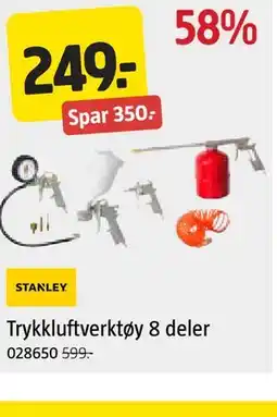 Jula Trykkluftverktøy 8 deler tilbud