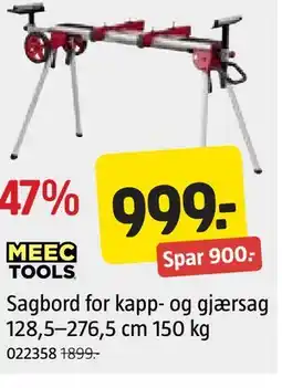 Jula Sagbord for kapp- og gjærsag 128,5–276,5 cm 150 kg tilbud