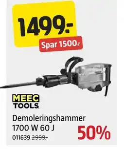 Jula Demoleringshammer 1700 W 60 J tilbud