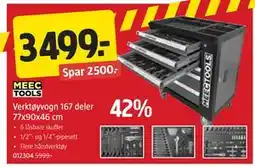 Jula Verktøyvogn 167 deler tilbud