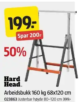 Jula Arbeidsbukk 160 kg 68x120 cm tilbud
