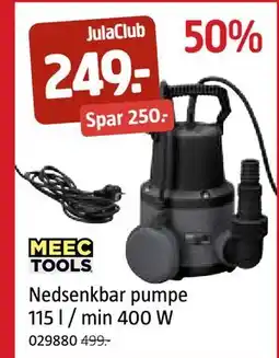 Jula Nedsenkbar pumpe 115 l / min 400 W, Medlemspris tilbud