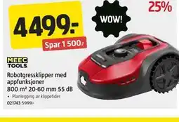 Jula Robotgressklipper med appfunksjoner 800 m 20-60 mm 55 dB tilbud