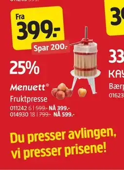 Jula Fruktpresse tilbud
