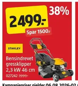 Jula Bensindrevet gressklipper 2,3 kW 46 cm tilbud