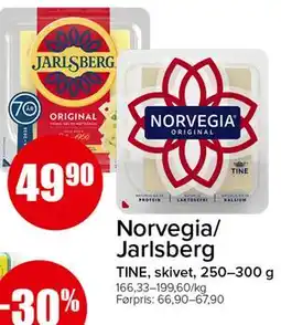 Spar Norvegia/Jarlsberg tilbud