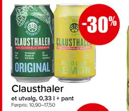 Eurospar Clausthaler tilbud
