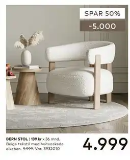 Skeidar BERN STOL tilbud