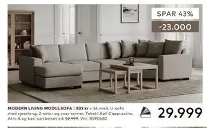 Skeidar MODERN LIVING MODULSOFA tilbud