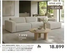Skeidar STYL MODULSOFA tilbud