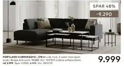Skeidar PORTLAND HJØRNESOFA tilbud
