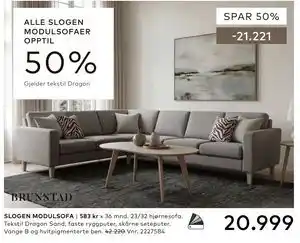Skeidar SLOGEN MODULSOFA tilbud