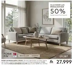 Skeidar NOOR LUX MODULSOFA tilbud