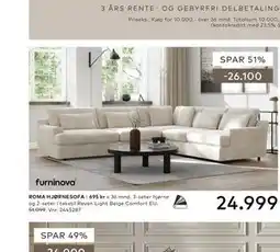 Skeidar ROMA HJØRNESOFA tilbud