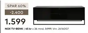 Skeidar NOX TV-BENK tilbud