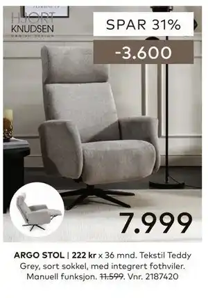 Skeidar ARGO STOL tilbud