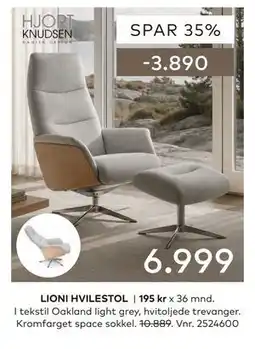 Skeidar LIONI HVILESTOL tilbud