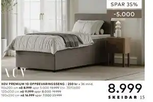 Skeidar XOV PREMIUM 10 OPPBEVARINGSSENG tilbud