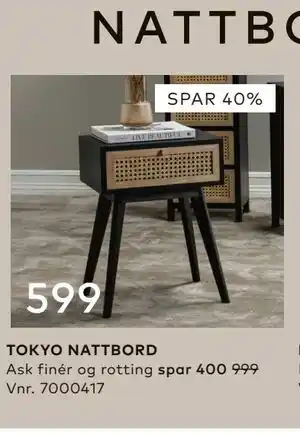 Skeidar TOKYO NATTBORD tilbud