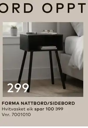 Skeidar FORMA NATTBORD/SIDEBORD tilbud