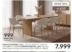 Skeidar GROOVE SPISEBORD tilbud