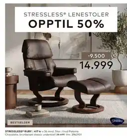 Skeidar STRESSLESS RUBY tilbud