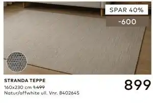 Skeidar STRANDA TEPPE tilbud