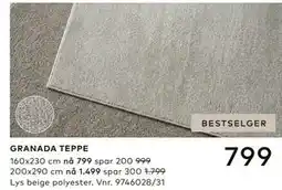 Skeidar GRANADA TEPPE tilbud