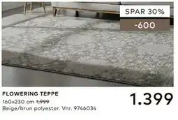 Skeidar FLOWERING TEPPE tilbud