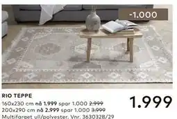 Skeidar RIO TEPPE tilbud