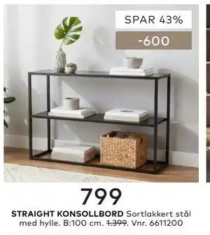 Skeidar STRAIGHT KONSOLLBORD tilbud
