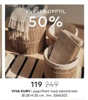 Skeidar VIVA KURV tilbud