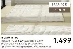 Skeidar MISATO TEPPE tilbud