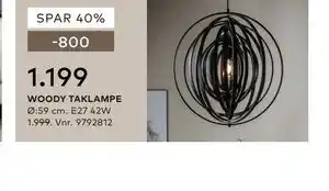 Skeidar WOODY TAKLAMPE tilbud
