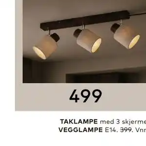 Skeidar TAKLAMPE tilbud