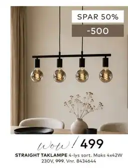 Skeidar STRAIGHT TAKLAMPE tilbud