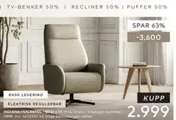 Skeidar INDIANA HVILESTOL tilbud