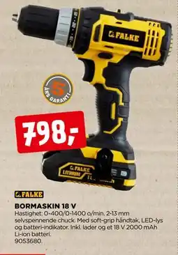 jem & fix BORMASKIN 18 V tilbud