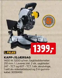 jem & fix KAPP-/GJÆRSAG tilbud