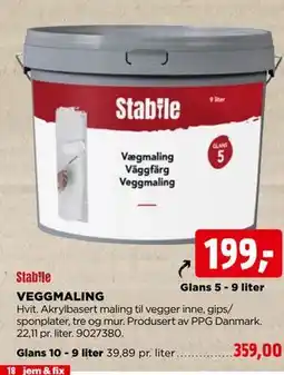 jem & fix VEGGMALING tilbud