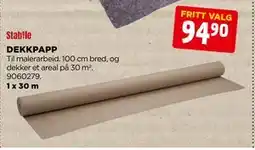 jem & fix DEKKPAPP tilbud