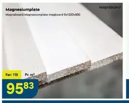 Maxbo Magnesiumplate tilbud