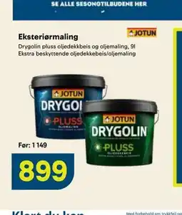 Maxbo Eksteriørmaling tilbud